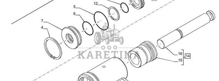 New Holland T6070 Tłok 48089949-1