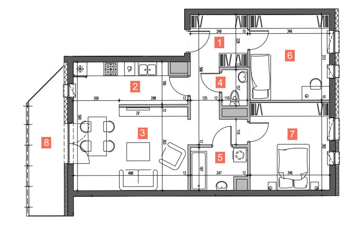 Nałęczowska | 2026r | 3 pokoje | 69m2 | balkon