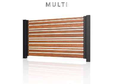 Ogrodzenie płot przęsło aluminium imitacja drewna na wymiar panel segment-1