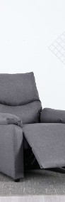 vidaXL Rozkładany fotel telewizyjny, jasnoszary, tapicerowany tkaniną248686-3