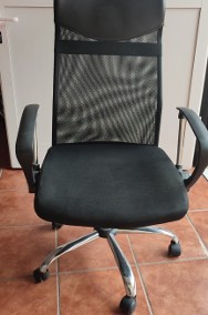 Fotel biurowy F z IKEI czarny sprzedam,-3