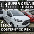Ford Transit Transit Custom L1 136KM A8 Super Cena Kamera Czujniki Dostępny od ręki