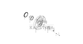 John Deere 9470RX - Tłumik skrętny RE539805 (Silnik)