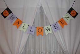 Girlanda papierowa na Halloween straszna dynia dynie kolorowa