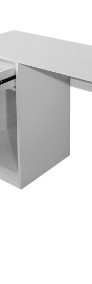 vidaXL Biurko z szufladą i szafką w kolorze białym 100x40x73 cm243058-4