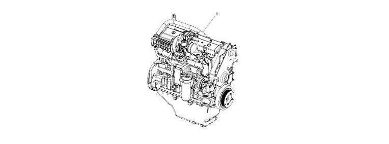 John Deere 9470RX - Silnik wysokoprężny RG39652 (Silnik)-1