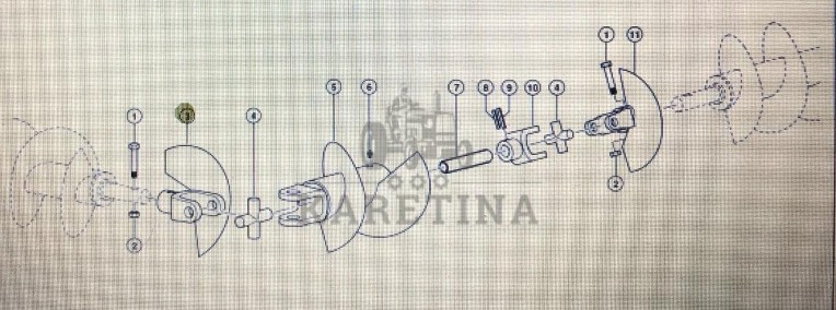 Widełki przegubu Class Mega 370-340 Nr katalogowy 000 541 585 2-1