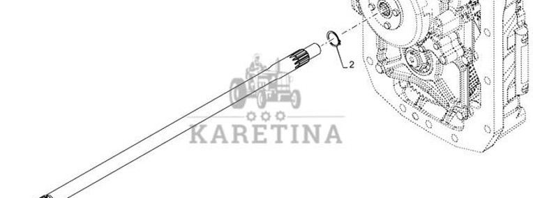 New Holland T6070 Wałek 11t x 26.45mm id x 31.5 od x 858mm l 84200355-1