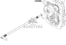 New Holland T6070 Wałek 11t x 26.45mm id x 31.5 od x 858mm l 84200355