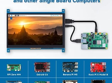 SunFounder Raspberrry Pi 4 Touch Screen HDMI 7 Inch 1024 × 600 LCD -2