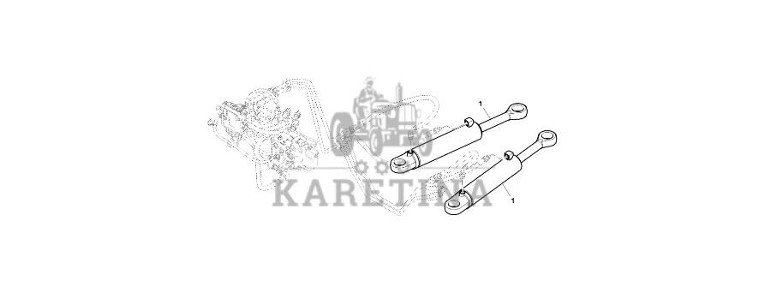 John Deere 9470RX - Siłownik hydrauliczny RE231216 (Kierowanie)-1