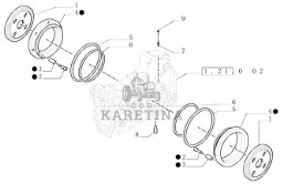 New Holland T6010 T6070 Tarcza hamulcowa 60mm id x 327.00mm od x 9.6mm thk 14t 84329059