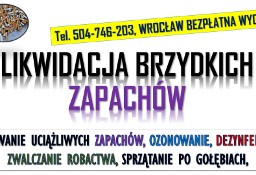 Likwidacja brzydkich zapachów, Wrocław, tel.  ozonowanie pomieszczeń, papierosy