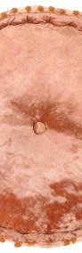 vidaXL Puf, okrągły, aksamitny, 40x20 cm, kolor rdzy287569-3