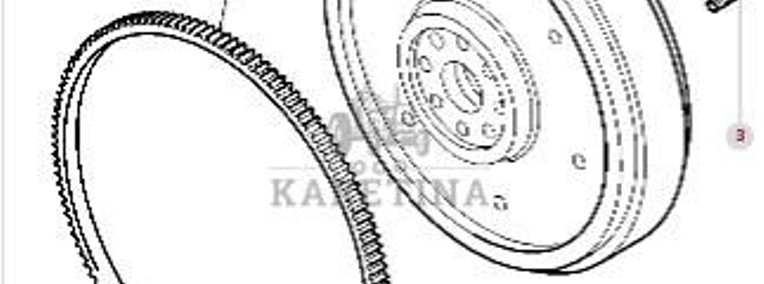 Massey Ferguson 7516 Koło Zamachowe CZĘŚCI V836773620 V836659026-1