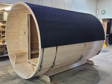 Sauna 3 metrowa z tarasem - dostępna od ręki-1