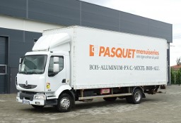 Renault MIDLUM 220 DCI Kontener Sprowadzony Poduszki Blokada Mostu , Winda 1500 kg , Manual , 19 Euro Palet , Drzwi z Bok