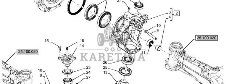 New Holland T6070 Zwrotnica 47912955-1