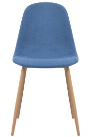 vidaXL Krzesła stołowe, 4 szt., niebieskie, tkanina243873-2