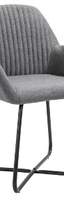 vidaXL Krzesła do jadalni, 6 szt., ciemnoszare, tapicerowane tkaniną277097-3