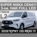 Ford Transit Transit Custom L2 136KM Hak Full LEd Kamera Czujniki Dostępny od ręki