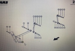 CLAAS 00 0751 860 0/Claas Lexion drąźek przesuwny/Claas Lexion 580 670 530-510 460-440