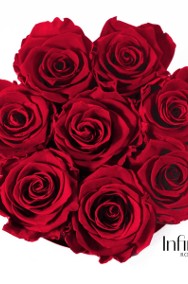 Flower Box czerwone naturalne wieczne róże pachnące prezent Dzień Kobiet-3