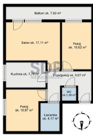 3-pokojowe mieszkanie z osobną kuchnią | Zakrzów-2