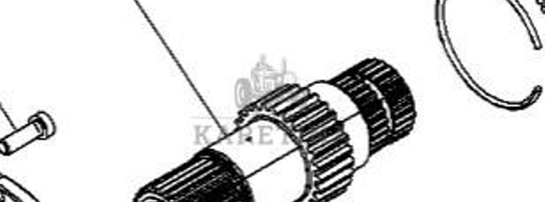 Massey Ferguson 7718S 7718 S 1804A DYNA 6 Wał Wejściowy Przekładni Skrzyni Biegów CZĘŚCI 4314525M3-1