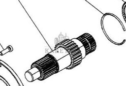 Massey Ferguson 7718S 7718 S 1804A DYNA 6 Wał Wejściowy Przekładni Skrzyni Biegów CZĘŚCI 4314525M3