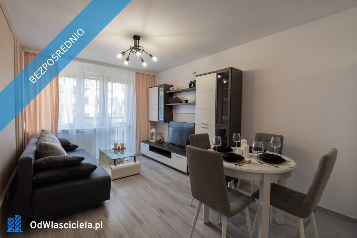 Umeblowane mieszkanie 38m2 gotowe do wprowadzenia 2-Pokojowe Balkon