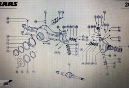 CLAAS 00 0599 853 0/00 0599 879 0/00 0581 145 0/Claas korpus osi/Claas Xerion 3300 3800