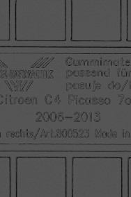 Citroen C4 Picasso I 7os 2006-2013 Dywaniki gumowe wycieraczki do samochodu MAX-DYWANIK 800523-2