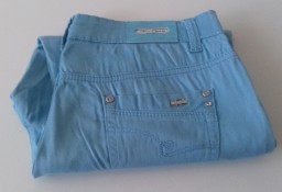Spodnie damskie „rybaczki” błękitne, „Miss.cherry”, do sprzedania