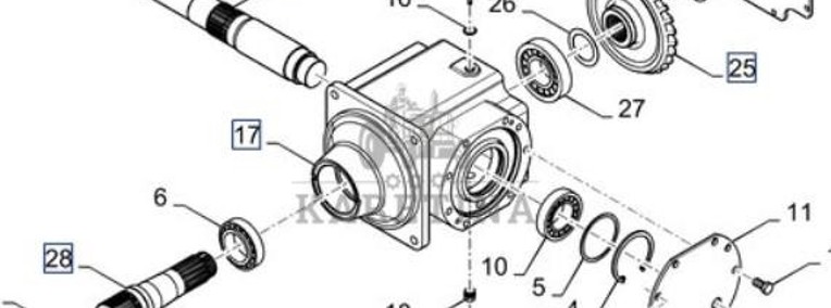 New Holland CR9080 Skrzynia Biegów Napędu Wirnika CZĘŚCI 87011633 87011646 87011629 87388337-1