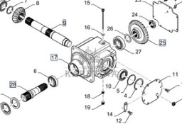 New Holland CR9080 Skrzynia Biegów Napędu Wirnika CZĘŚCI 87011633 87011646 87011629 87388337