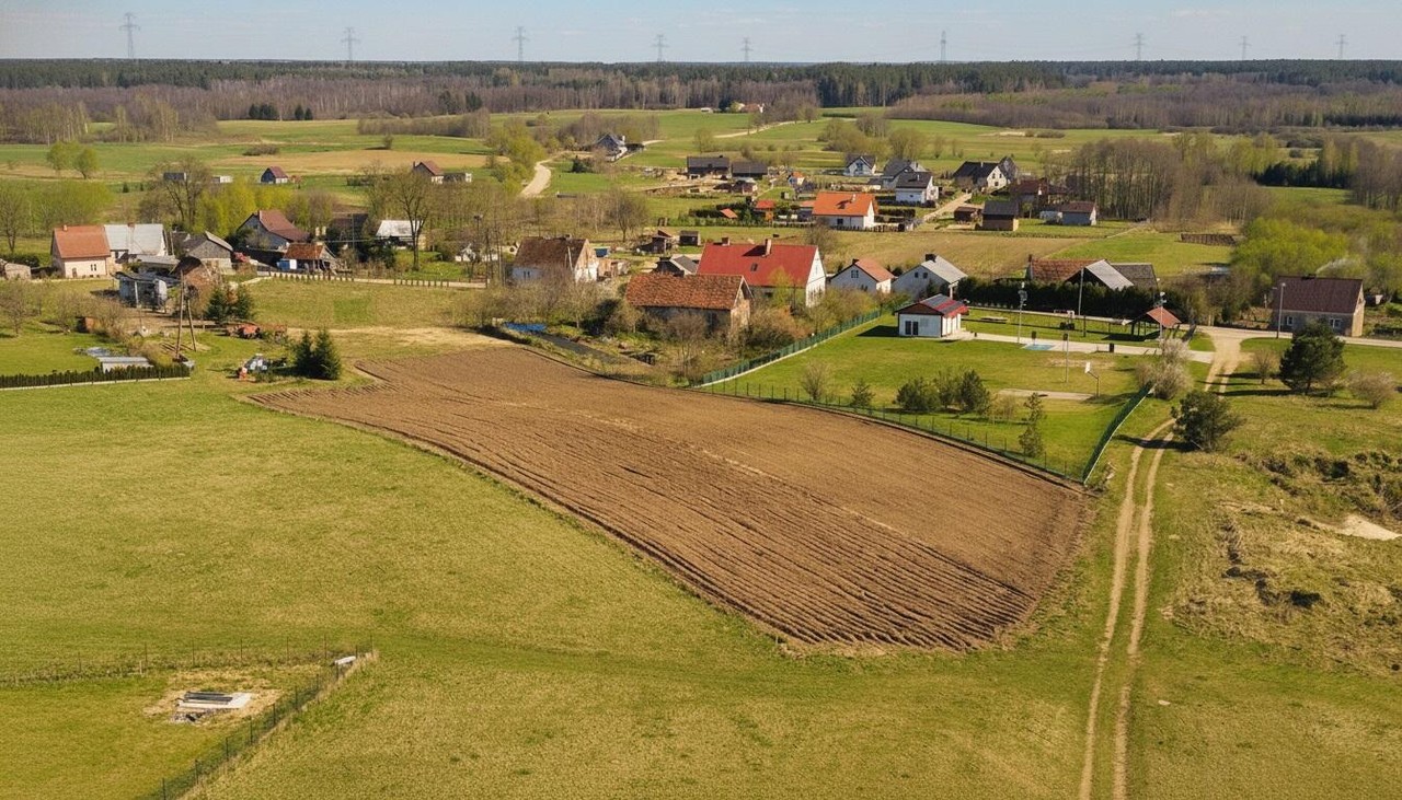 Działka na sprzedaż, 865 m², Ełk Krokocie - Widok 3