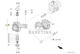Claas Jaguar 970 - tylna oś napędowa - zwrotnica PRAWA 0001319330