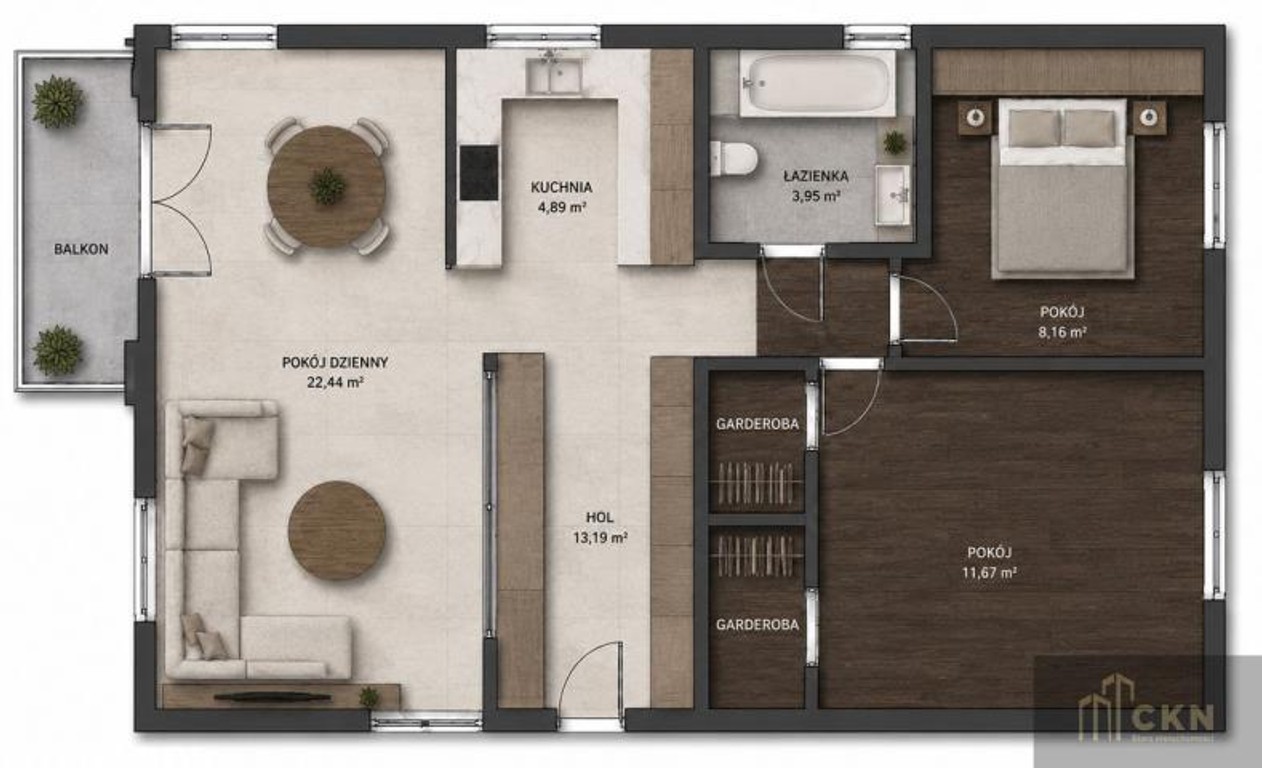 Apartament w kameralnym budynku 5 minut od pętli czerwone maki.