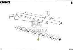 Claas Dominator 98 - rozładunek - ślimak transportowy 0006085382