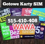 Zarejestrowane KARTY SIM Warszawa    Czeskie anonimowe karty