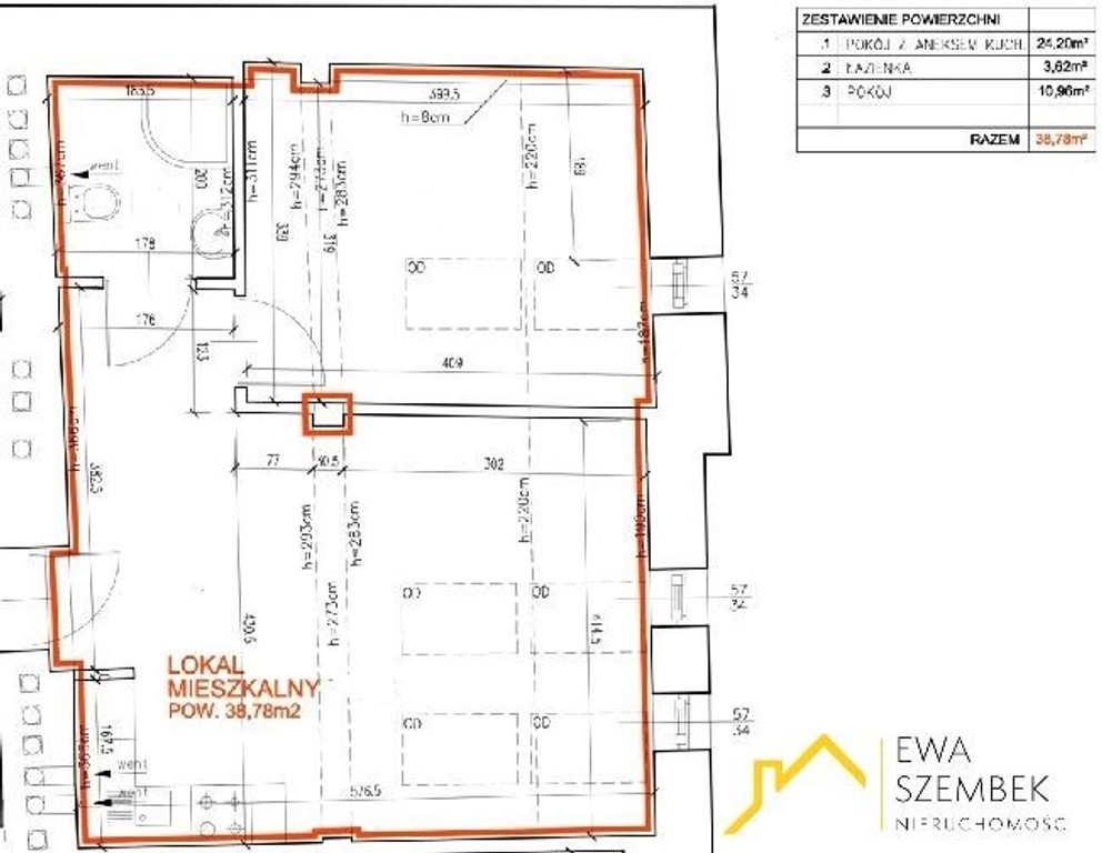 Mieszkanie na sprzedaż, 38 m², 2 pokoje Kraków Stare Miasto