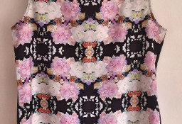 Nowa bluzka H&M 40 L 38 M czarna floral top kwiaty wzór print Lana Del