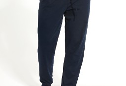 Męskie LEKKIE spodnie bawełniane kolor granatowy Cornette (CH Land Warszawa)