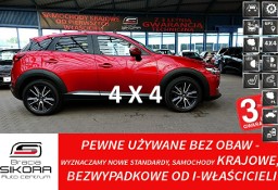 Mazda CX-3 4x4 AUTOMAT 150Km Skóra 3Lata GWARANCJA I-wł Kraj Bezwyp SKYPASSION