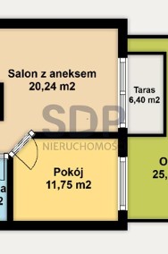 Nowe 2-pokoje mieszkanie z ogródkiem 25m2-2