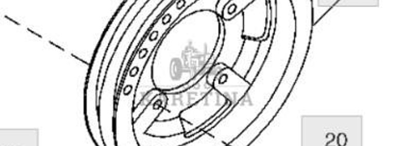 John Deere 9780CTS 9780HM 9780 CTS Koło Prowadzące H166138-1