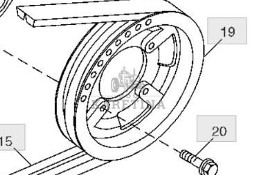 John Deere 9780CTS 9780HM 9780 CTS Koło Prowadzące H166138