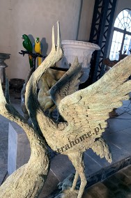 Zakochane Żurawie z brązu ptak symbolizujący szczęście, dobrobyt H150-2