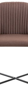 vidaXL Krzesła do jadalni, 2 szt., brązowe, tapicerowane tkaniną249810-4